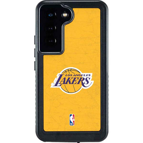 NBA Los Angeles Lakers Distressed Galaxy S24 Waterproof Case
